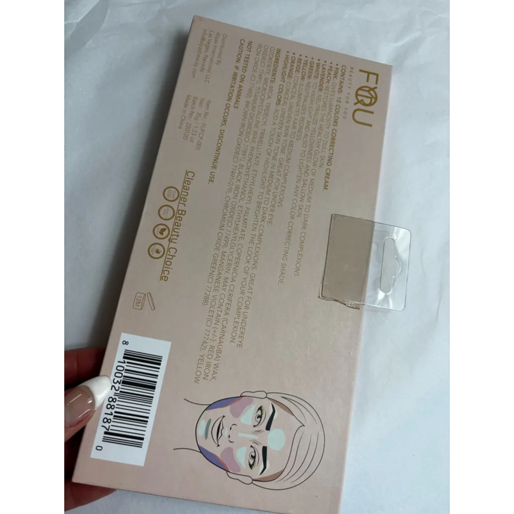 For You Color Correcting Cream Palette Multicolor new in box